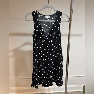 Reformation Black and White Sheath Midi Dress